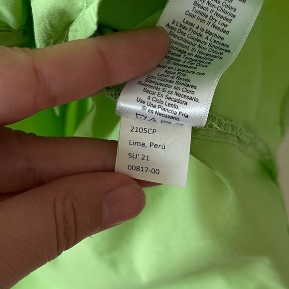 nation LTD katherine pima cotton button up rolled short sleeve shirt - Picture 7 of 7